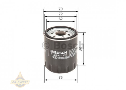 Bosch Фільтр масляний BOSCH F 026 407 202 - Картинка 5
