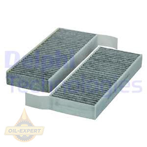 Delphi Фільтр салону вугільний DELPHI KF10306C - Заображення 1