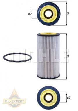 Mahle/Knecht Фільтр масляний MAHLE/KNECHT OX1311D - Картинка 1