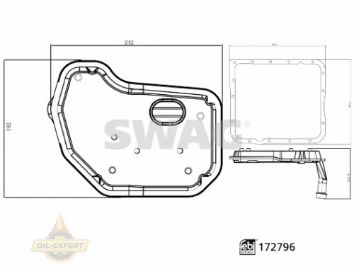Swag Фільтр АКПП SWAG 33101492 - Картинка 1