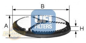 Ufi Фільтр повітряний UFI 27.274.00 - Картинка 1