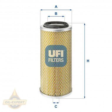 Ufi Фільтр повітряний UFI 27.881.00 - Картинка 1