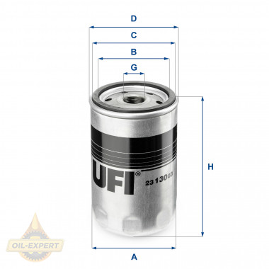 Ufi Фільтр масляний UFI 23.130.03 - Картинка 1