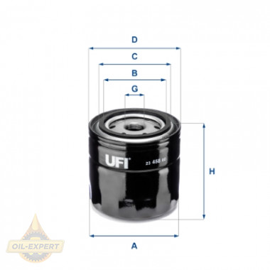 Ufi Фільтр масляний UFI 23.458.00 - Картинка 1