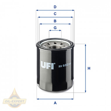 Ufi Фільтр масляний UFI 23.652.00 - Картинка 1
