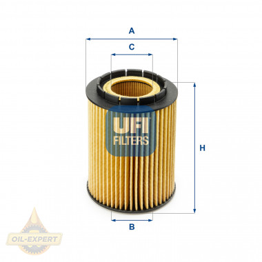 Ufi Фільтр масляний UFI 25.010.00 - Картинка 1
