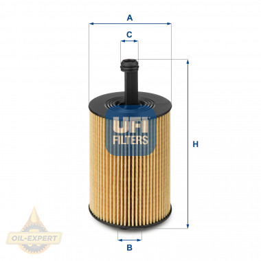 Ufi Фільтр масляний UFI 25.023.00 - Картинка 1