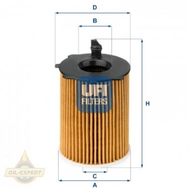 Ufi Фільтр масляний UFI 25.037.00 - Заображення 1