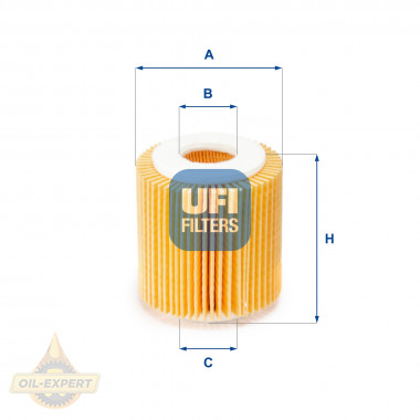 Ufi Фільтр масляний UFI 25.056.00 - Картинка 1
