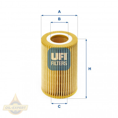 Ufi Фільтр масляний UFI 25.074.00 - Заображення 1
