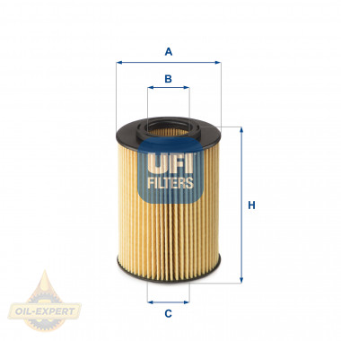 Ufi Фільтр масляний UFI 25.075.00 - Картинка 1
