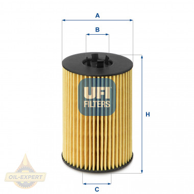 Ufi Фільтр масляний UFI 25.144.00 - Картинка 1