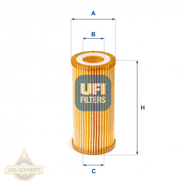 Ufi Фільтр масляний UFI 25.153.00 - Картинка 1