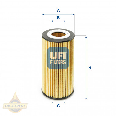 Ufi Фільтр масляний UFI 25.154.00 - Заображення 1