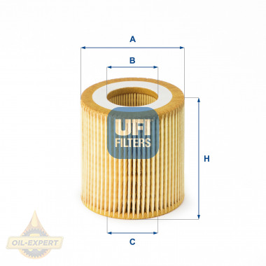 Ufi Фільтр масляний UFI 25.191.00 - Картинка 1