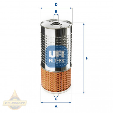 Ufi Фільтр масляний UFI 25.499.00 - Картинка 1