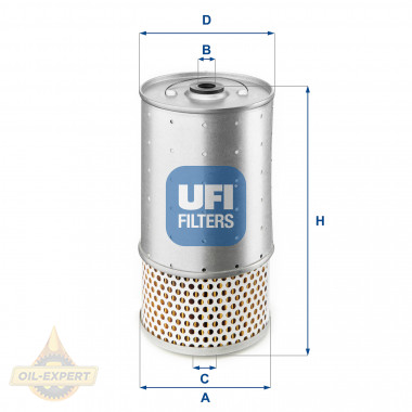 Ufi Фільтр масляний UFI 25.528.00 - Заображення 1