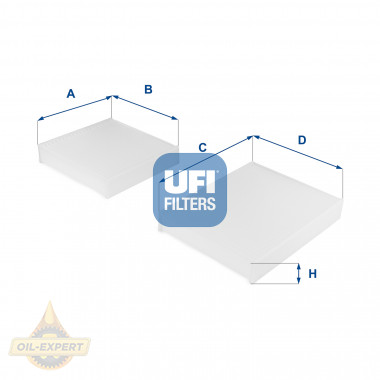Ufi Фільтр салону UFI 53.143.00 - Заображення 1