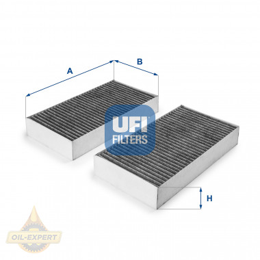 Ufi Фільтр салону вугільний UFI 54.215.00 - Картинка 1
