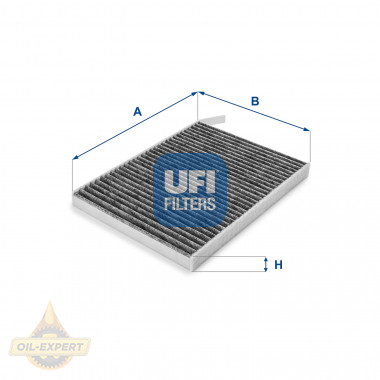 Ufi Фільтр салону вугільний UFI 54.233.00 - Картинка 1