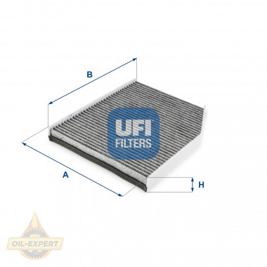 Ufi Фільтр салону вугільний UFI 54.261.00 - Картинка 1