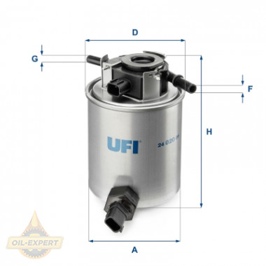 Ufi Фільтр паливний UFI 24.020.01 - Картинка 1