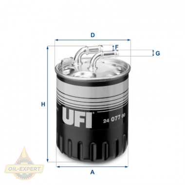 Ufi Фільтр паливний UFI 24.077.00 - Картинка 1