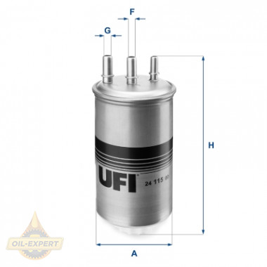 Ufi Фільтр паливний UFI 24.115.00 - Картинка 1
