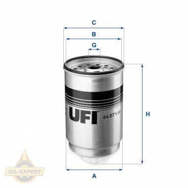 Ufi Фільтр паливний UFI 24.371.00 - Картинка 1