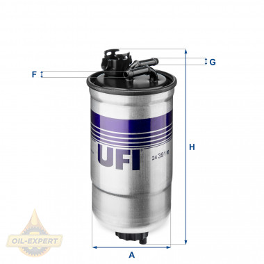 Ufi Фільтр паливний UFI 24.391.00 - Картинка 1