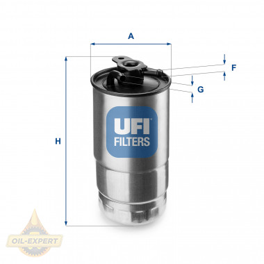 Ufi Фільтр паливний UFI 24.427.00 - Картинка 1