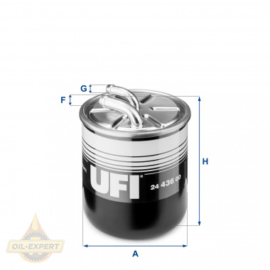 Ufi Фільтр паливний UFI 24.436.00 - Картинка 1