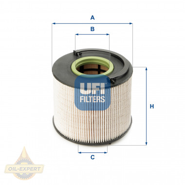 Ufi Фільтр паливний UFI 26.015.00 - Картинка 1