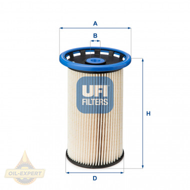 Ufi Фільтр паливний UFI 26.026.00 - Картинка 1