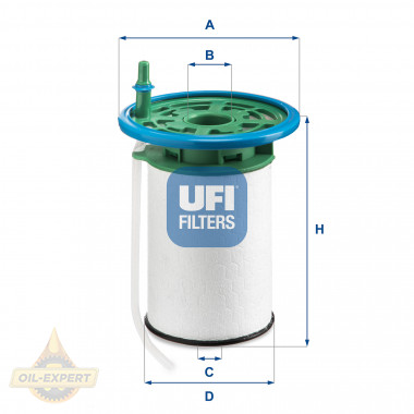Ufi Фільтр паливний UFI 26.053.00 - Картинка 1