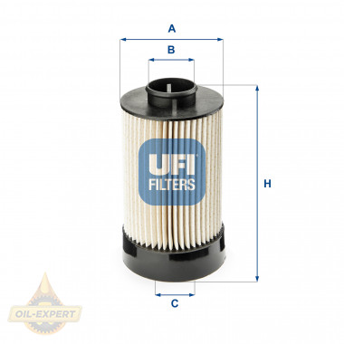 Ufi Фільтр паливний UFI 26.072.00 - Картинка 1