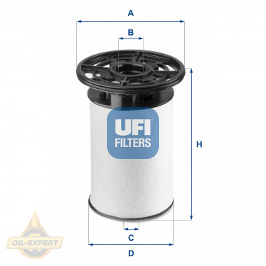 Ufi Фільтр паливний UFI 26.076.00 - Картинка 1