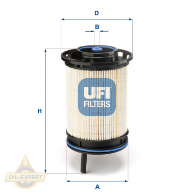 Ufi Фільтр паливний UFI 26.130.00 - Заображення 1