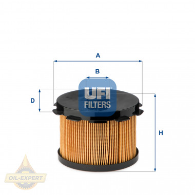 Ufi Фільтр паливний UFI 26.688.00 - Картинка 1
