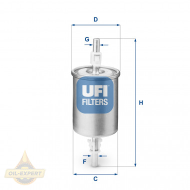 Ufi Фільтр паливний UFI 31.515.00 - Картинка 1