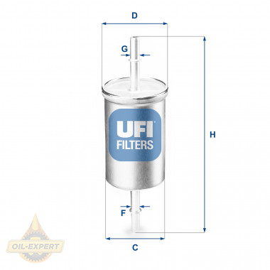 Ufi Фільтр паливний UFI 31.769.00 - Картинка 1