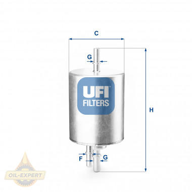 Ufi Фільтр паливний UFI 31.830.00 - Картинка 1