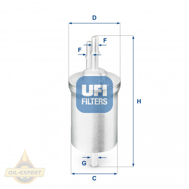 Ufi Фільтр паливний UFI 31.840.00 - Картинка 1