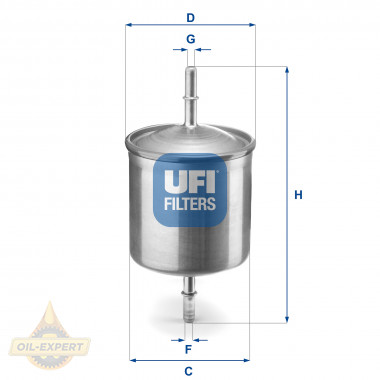 Ufi Фільтр паливний UFI 31.846.00 - Картинка 1