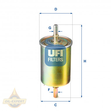 Ufi Фільтр паливний UFI 31.850.00 - Картинка 1