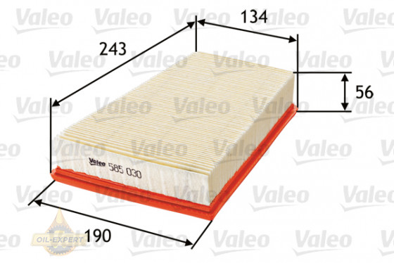 Valeo Фільтр повітряний VALEO 585030 - Картинка 1