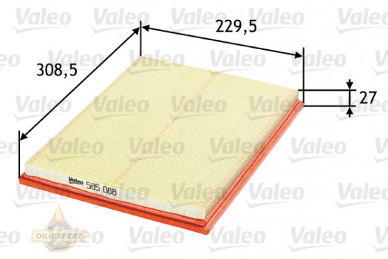 Valeo Фільтр повітряний VALEO 585088 - Картинка 1