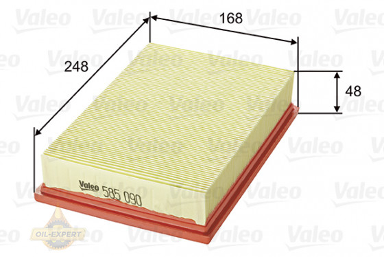 Valeo Фільтр повітряний VALEO 585090 - Картинка 1