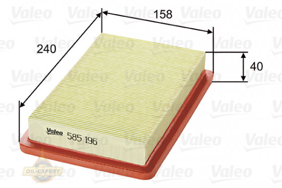 Valeo Фільтр повітряний VALEO 585196 - Картинка 1