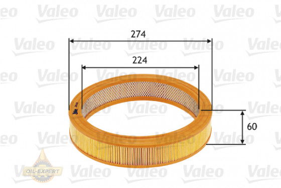 Valeo Фільтр повітряний VALEO 585619 - Картинка 1